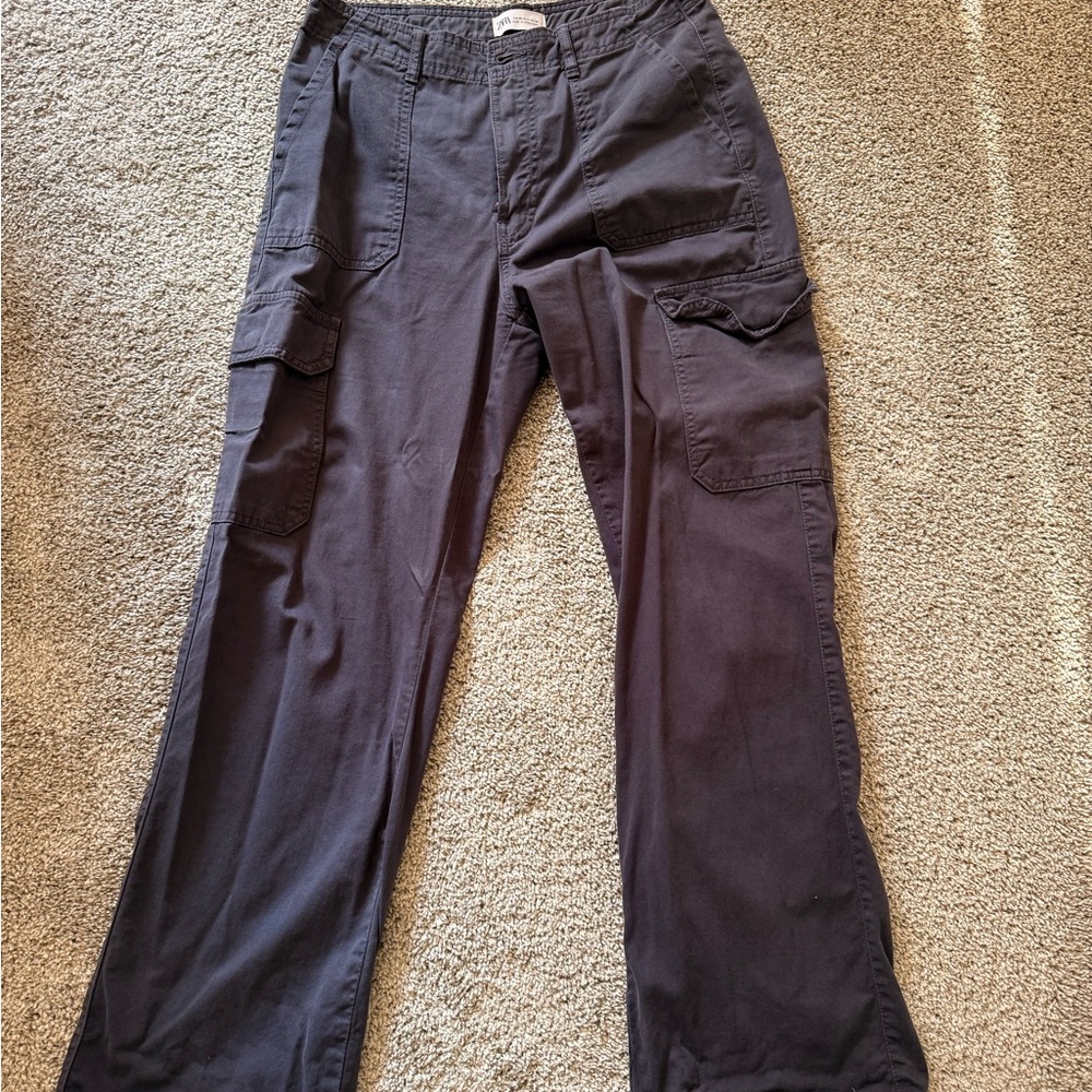 Zara Dark Gray Cargo Pants